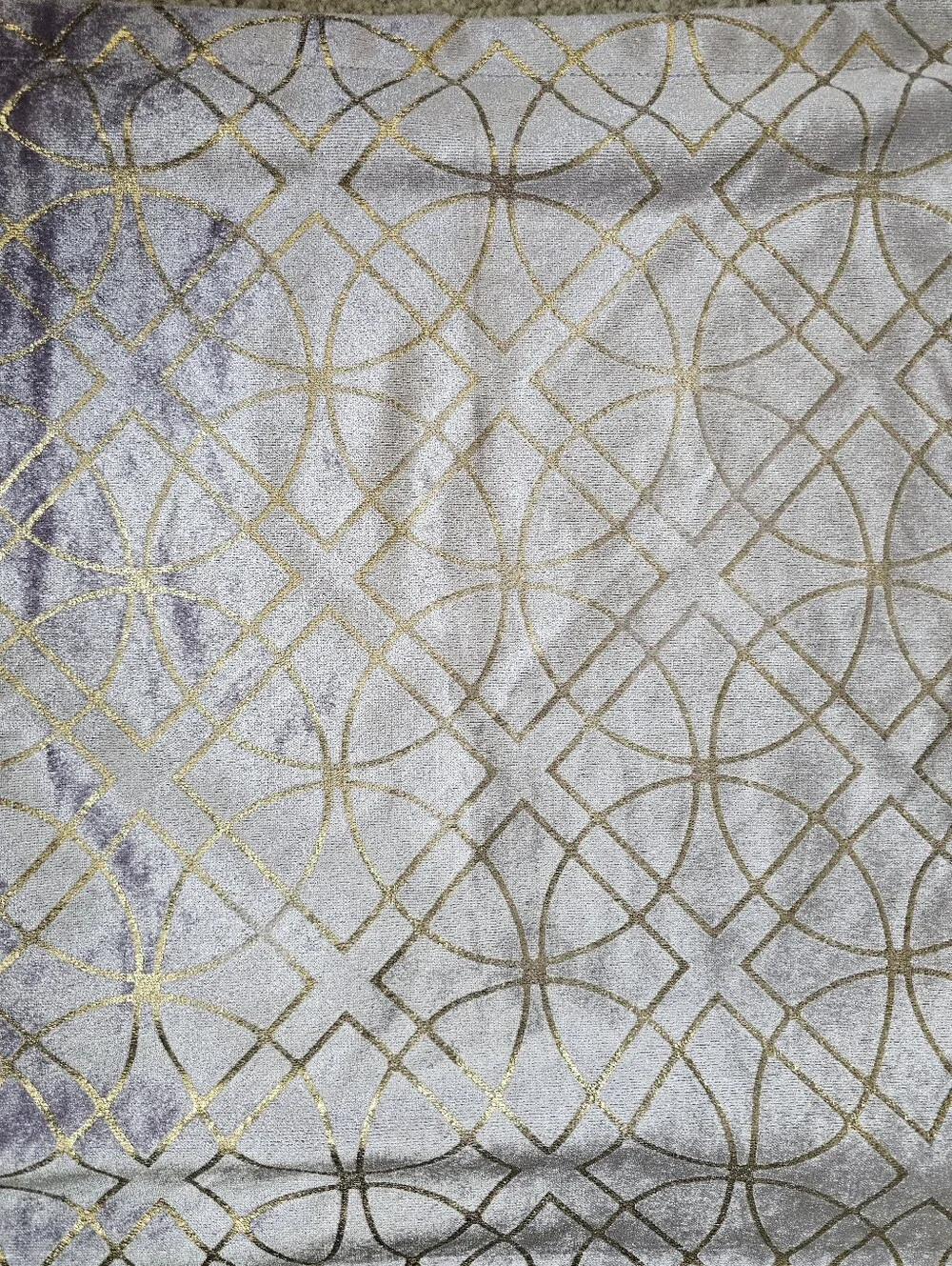 Madison Park Lavender Gold Velvet Pillow Covers Set of 2 20x26 Glam Decor